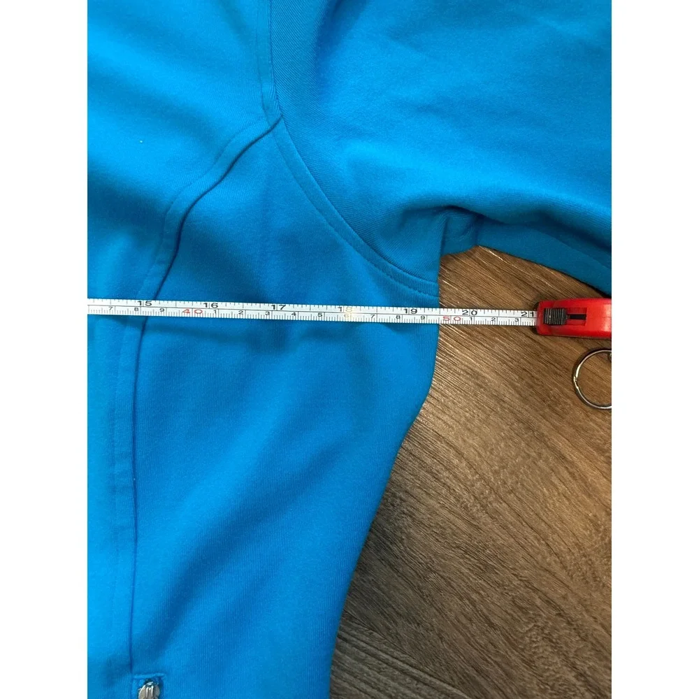 Jockey Person to Person Womens Blue Full Double Zip Mock Neck Active Jacket M